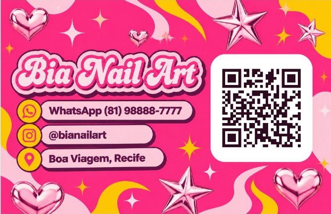 Cartão de visita com QR code