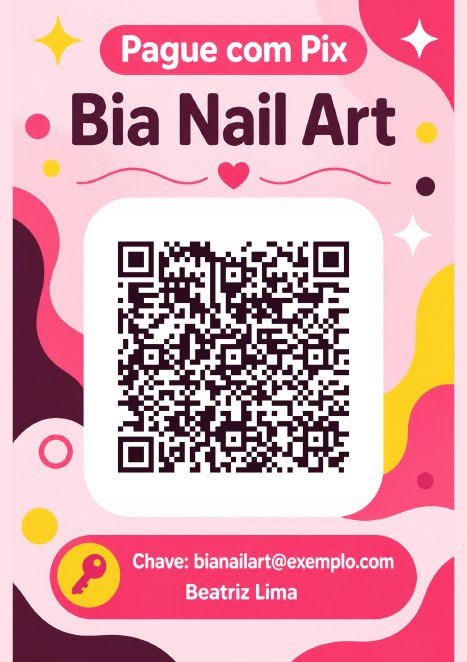 Placa com QR code