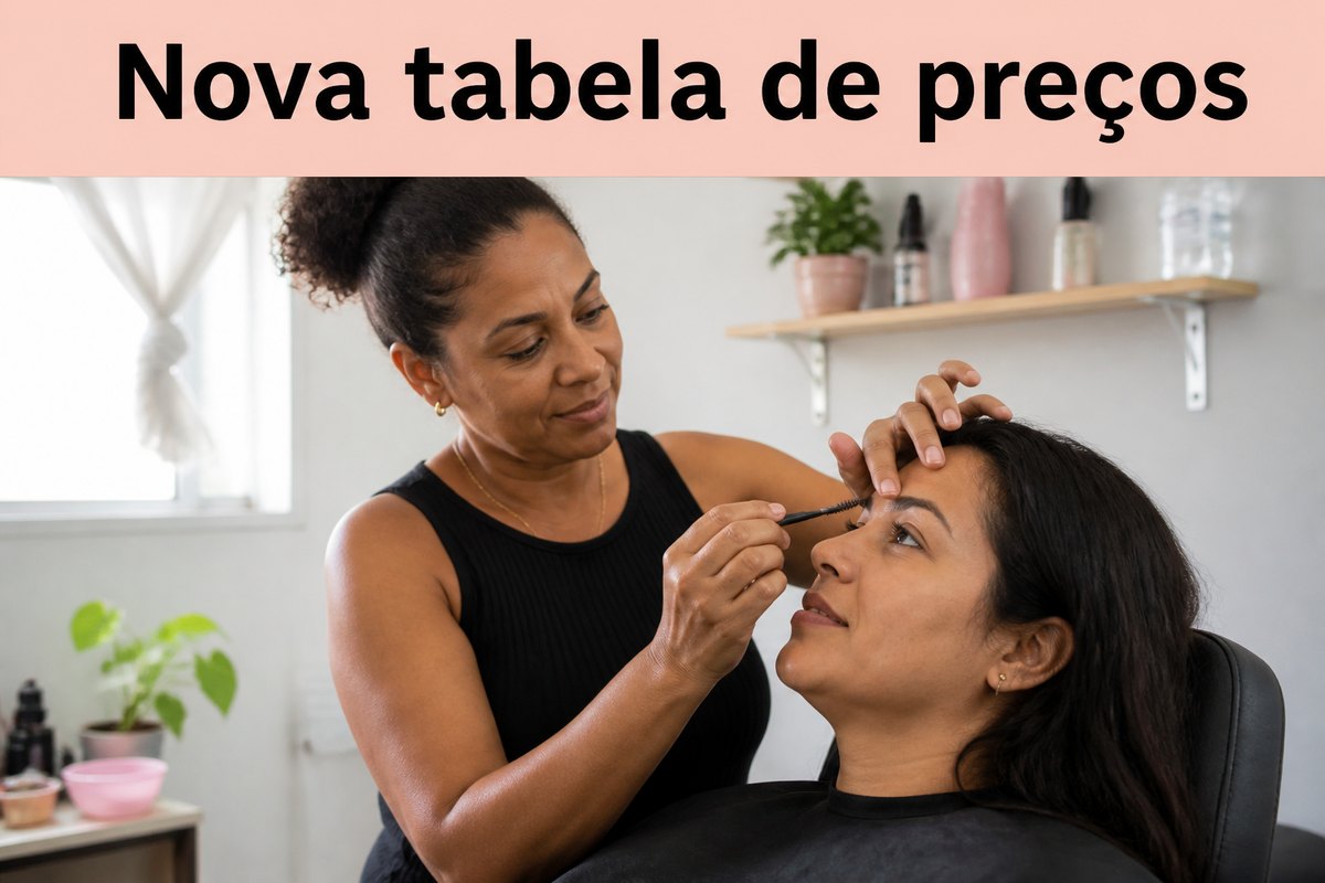 Imagem ilustrativa: Aviso de reajuste para designer de sobrancelhas: como comunicar