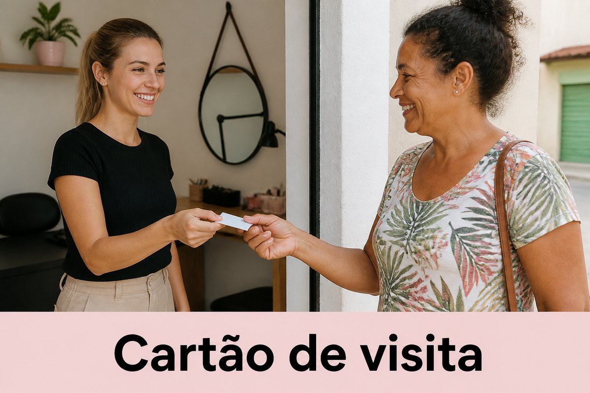 Imagem ilustrativa: Cartão de visita de designer de sobrancelhas: o que colocar