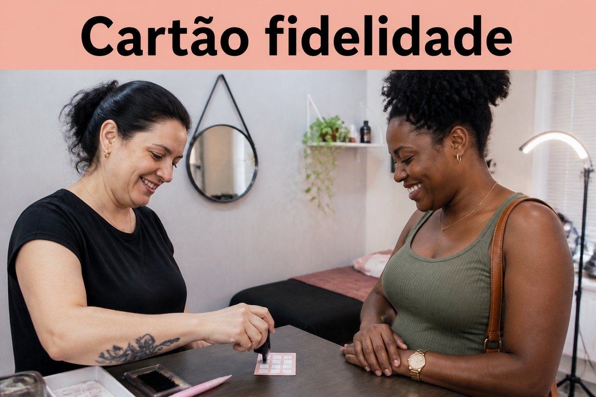 Imagem ilustrativa: Cartão fidelidade para lash designer: carimbos e prêmios