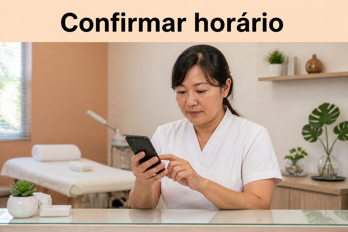Imagem ilustrativa: Mensagem para confirmar horário na estética: modelos para WhatsApp