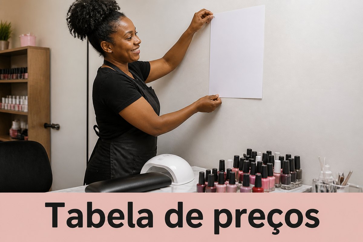 Imagem ilustrativa: Como montar uma tabela de preços de manicure clara e profissional