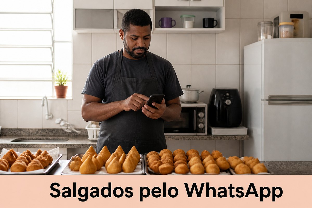 Imagem ilustrativa: Como vender salgados pelo WhatsApp: catálogo, pedido e sinal
