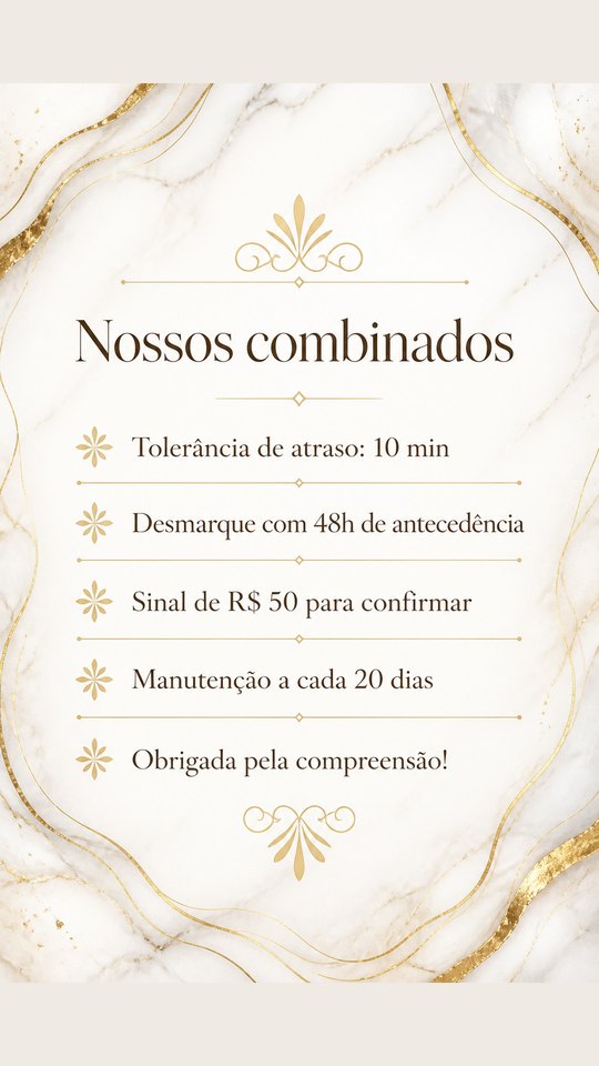 Combinados do Cílios da Rafa, studio de exemplo gerado pelo kit