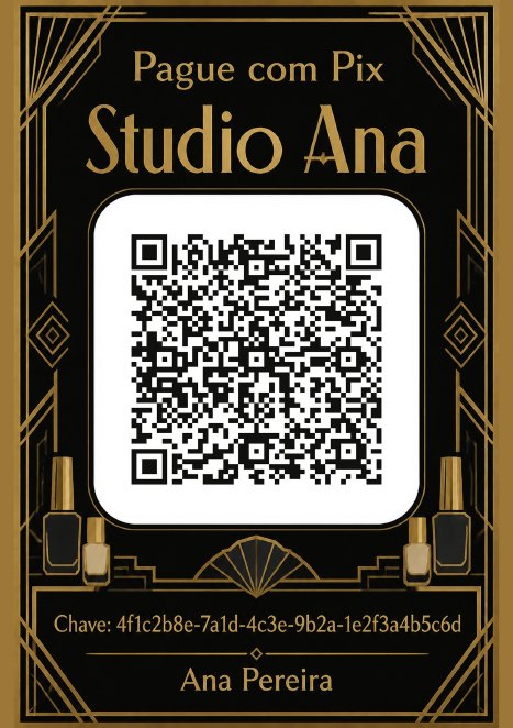 Placa com QR code